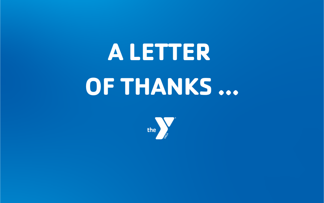 A Letter of Thanks From the Treasure Valley Family YMCA
